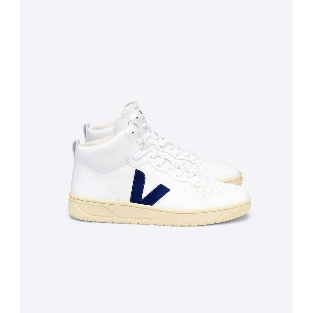 ψηλα γυναικεια Veja V-15 CWL White/Blue | GR 370UZG